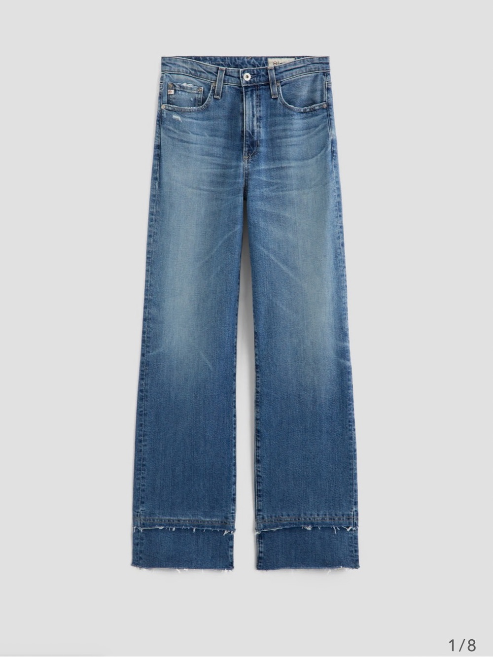 NWOT AG kora 16 years postcard High-Rise Wide-Leg Blue Women’s Jeans - Picture 8 of 16